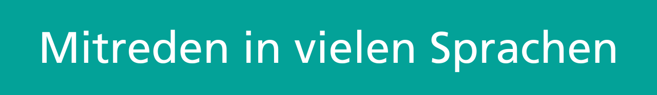 Mitreden in allen Sprachen