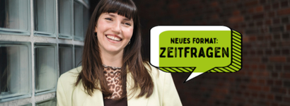 Carla Hinrichs im Format Zeitfragen