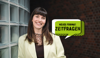 Carla Hinrichs im Format Zeitfragen