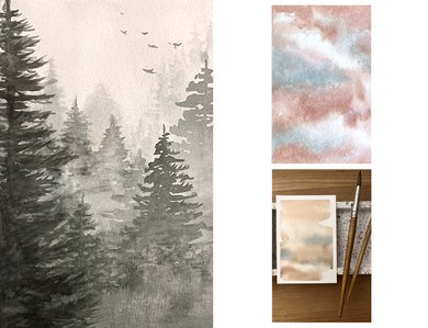 Naturmotive Aquarellieren - Ruhe finden
