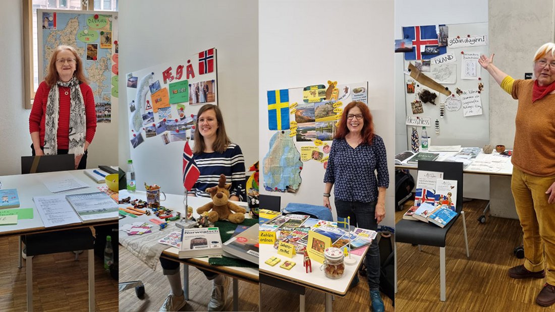 Skandinavische Sprachinseln beim Sprachentag des Bildungscampus: Norwegisch, Schwedisch, Dänisch, Isländisch
