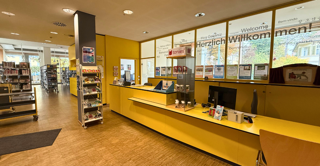 Ein Blick in die Stadtteilbibliothek in Nürnbergs Südstadt.