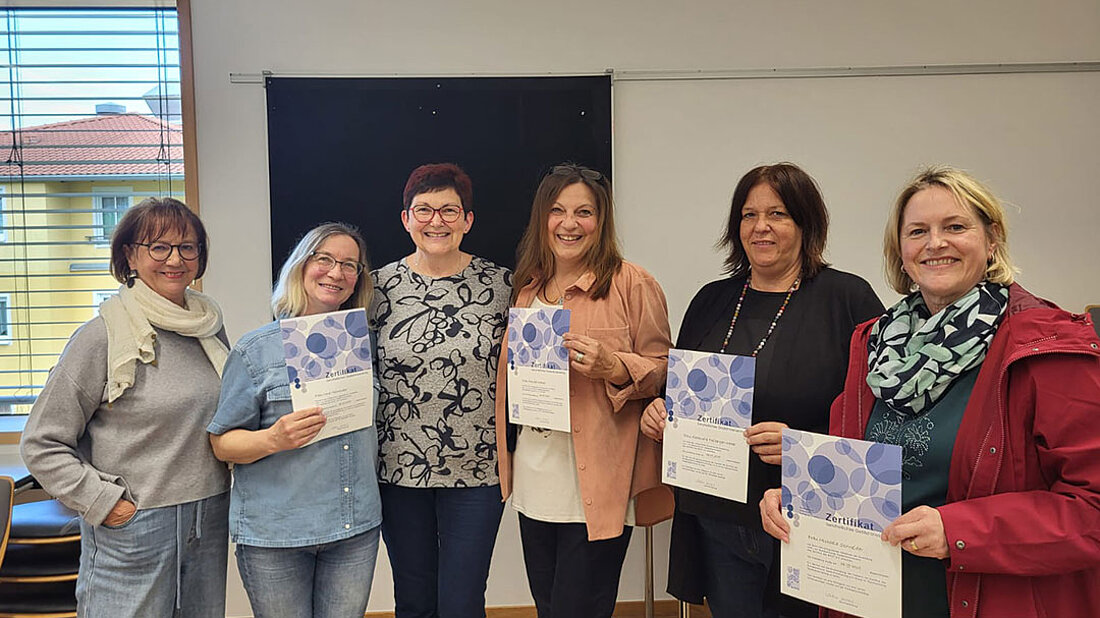 Die Teilnehmerinnen des Kurses Gedächtnistraining