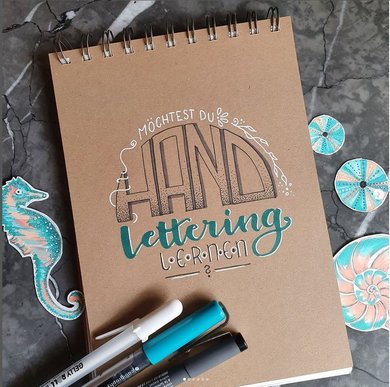 Handlettering für Einsteiger/-innen