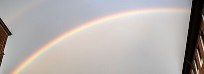 Regenbogen über der Katharinenruine