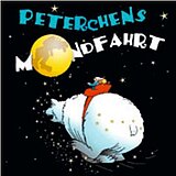 Im Vordergrund sitzen die Kinder Peterchen und Anneliese auf einem Eisbären und fliegen zum Mond. Im Hintergrund ist der Schriftzug der Show zu sehen (animiert).
