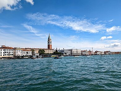 Venedig vom Wasser aus gesehen
