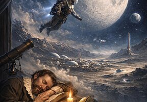 Keplers Traum vom Mond - eine Literarische Kreuzung