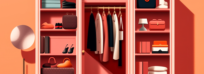 Schrank mit Kleidung