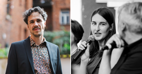 Porträts des Stipendiaten Philip Krömer und der Stipendiatin Anna Řezníčková