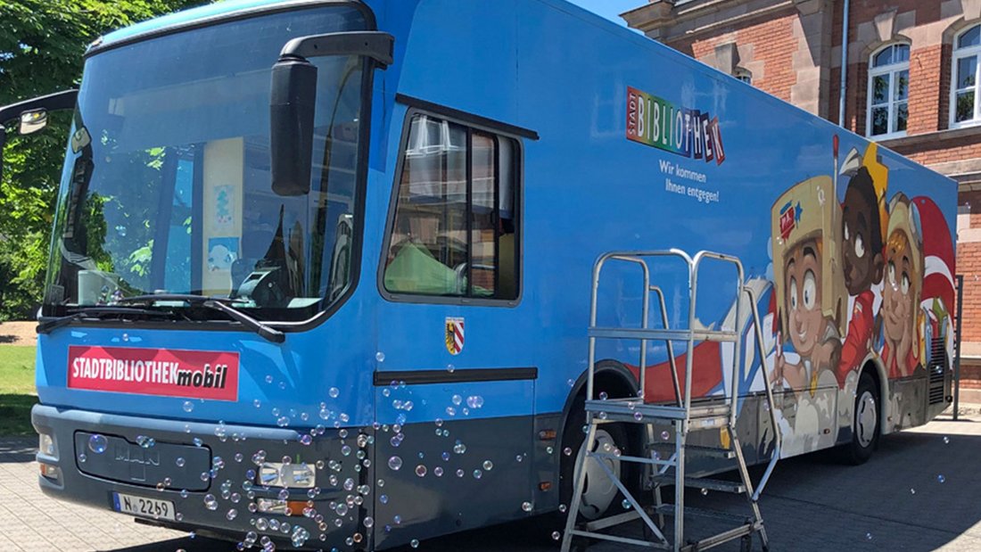 Neuer Buecherbus Stadtbibliothek Nürnberg