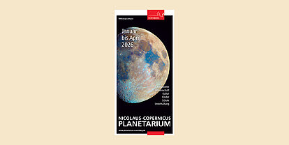 Programm Planetarium Nürnberg Januar bis April 2026