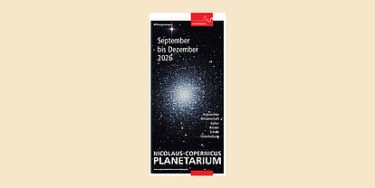 Programm Planetarium September bis Dezember